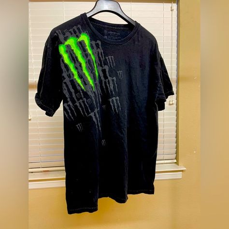 Vintage “Monster Energy” T-Shirt Monster Energy Shirt, Monster Energy Clothing, Monster T Shirt, Monster Shirt, Cute Nike Outfits, Cargo Pants Outfit, Concept Clothing, Baggy Clothes, Older Brother