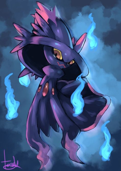 Mismagius Art, Superior Pokemon, Dance With The Devil, Pokemon Original, Pokemon Drawing, Ghost Type Pokemon, Pokemon Official, Ghost Pokemon, Mega Pokemon