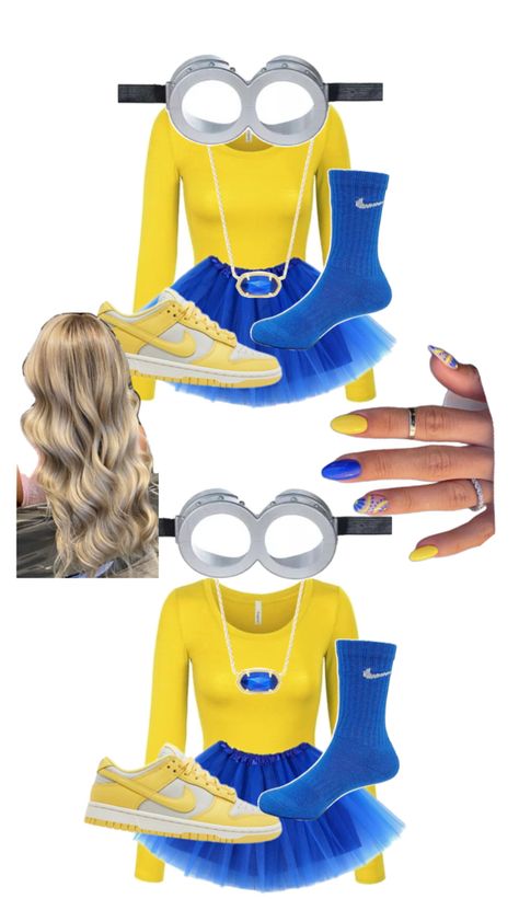 cute costume idea Cute Minion Costume, Minion Costume, Minion Costumes, Classy Halloween Costumes, Classy Halloween, Cute Costumes, Minion, Halloween Costumes, Halloween