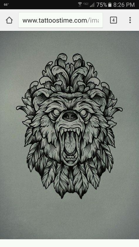 Traditional Bear Tattoo, Bear Tattoo Designs, Tier Tattoo, Bear Tattoos, Geniale Tattoos, Bear Tattoo, Knee Tattoo, Bear Head, Bear Art