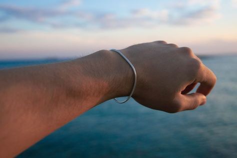 Minimal 925 Silver Handmade Bracelet for Men and Women It can also be entirely custom made to fit any wrist size!