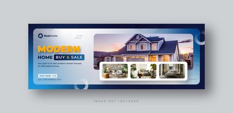 Premium Vector | Real estate home sale social media cover web banner Personal Branding Logo Design, Real Estate Banner, Personal Branding Logo, Real Estate Marketing Design, Horizontal Design, Web Elements, Fb Covers, Sale Banner, Social Media Banner