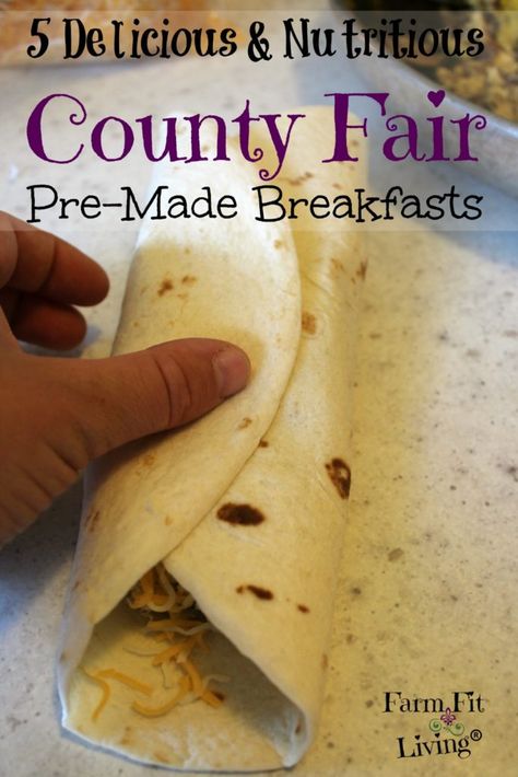 County Fair Week Pre-made Breakfasts | Farm Fit Living Fair Week Meals, Farm Breakfast, Crunchy Stuff, Fresh Healthy Recipes, Fair Week, Homemade Breakfast Recipes, Camping Meal Planning, Energizing Breakfast, Healthy Homemade Snacks