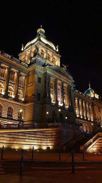 Prague (CZ) National Museum at night Museum At Night, Prague Museum, Prague Travel, Eastern Europe Travel, Architectural Services, Europe Photos, Layout Architecture, Prague Czech Republic, Prague Czech