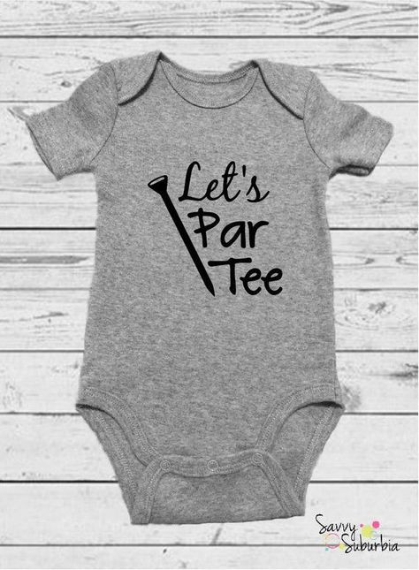 Golf Onesie, Golf Baby Showers, Golf Baby, Funny Baby Onesie, Cricut Baby, Unisex Onesies, Baby D, Funny Onesies, Funny Baby Onesies