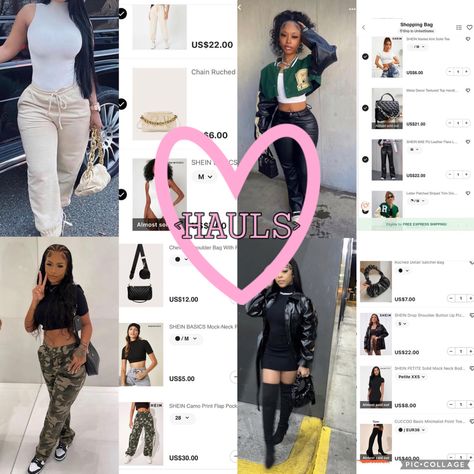 Cute Shein Outfits Black Women Summer, Outfit Ideas From Fashion Nova, Outfit Ideas From Shein Baddie Summer, Cute Outfit Ideas From Shein, Shein Casual Outfit Ideas, Girly Outfits Shein, Baddie Temu Outfits, Shein Outfit Inspo Baddie Summer, Shein Fit Ideas