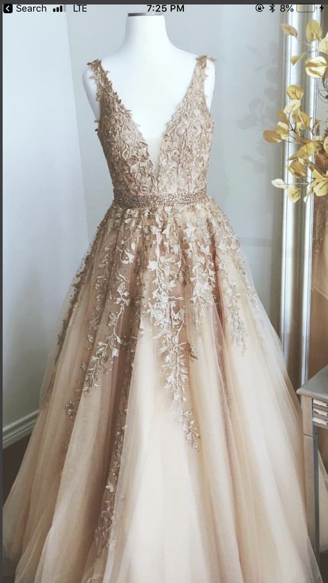 Dream dress 😍 Sherri Hill 11335 Gold Bead Belt, Beaded Prom Dresses, 2020 Prom Dresses, Beaded Prom Dress, A Line Prom Dresses, Beauty Dress, Grad Dresses, Sherri Hill, Tulle Lace