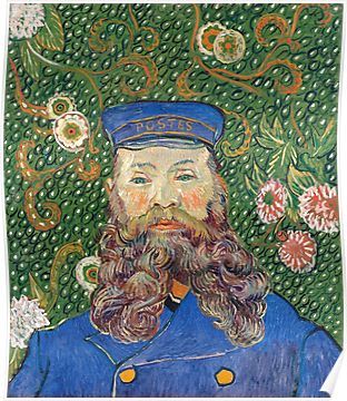 Portrait of the Postman Joseph Roulin by Vincent van Gogh Poster Most Expensive Painting, Expensive Paintings, Artist Van Gogh, Vincent Willem Van Gogh, Andre Derain, The Postman, Vincent Van Gogh Paintings, Arte Van Gogh, Edvard Munch