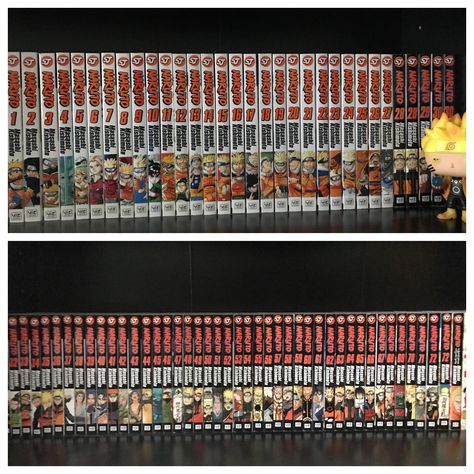 Naruto Manga Shelf, Naruto Manga Book Collection, Naruto Manga Collection, Manga Box Sets, Bookshelf Aesthetic, Otaku Room, Naruto Boys, Naruto Manga, Anime Room