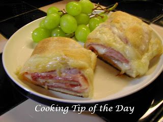 Cooking Tip of the Day: Recipe: Baked Ham and Cheese French Bread Sandwiches French Bread Sandwich Recipes, French Bread Sandwiches, Bread Sandwich Recipes, Pillsbury French Bread, French Bread Sandwich, Cheese French Bread, Bread Sandwich, French Bread Recipe, Pillsbury Recipes