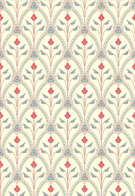 Mughal Patterns, Vintage Textiles Patterns, Mughal Pattern, Textile Design Pattern, Abstract Design Pattern, Vintage Wallpaper Patterns, Flower Seamless Pattern, Mughal Art Paintings, Pattern Design Inspiration