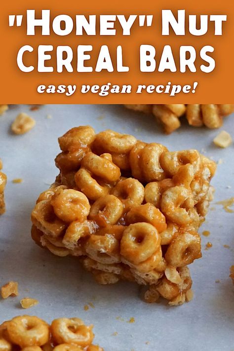 peanut butter cereal bars on parchment paper Cheerios Recipes Peanut Butter, Honey Nut Cheerios Recipes, Honey Nut Cheerio Bars, Healthy Cookie Bars, Cheerios Treats, Chex Cereal Bars, Cheerios Bars, Peanut Butter Cheerios, Cereal Bars Recipe