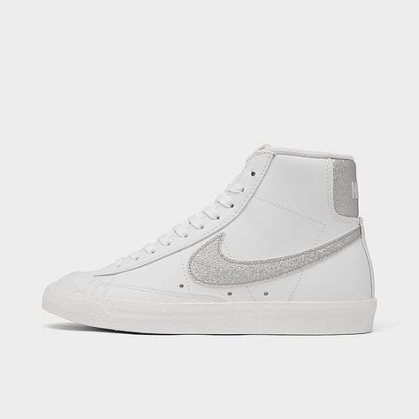 Women's Nike Blazer Mid '77 Essential Casual Shoes| Finish Line Sneaker Pimps, Glitter Blazer, Blazer Shoes, Nike Blazers, Blazers Shoes, Preppy Shoes, Nike Blazer Mid 77, Nike Blazer Mid, Nike Blazers Mid