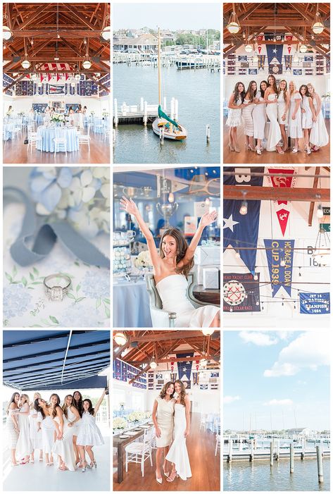 nautical bridal shower Boat Bridal Shower Ideas, Nautical Bridal Shower Ideas, Lana Wedding, Nautical Bridal Shower, White Bridal Shower Dress, Nautical Bridal Showers, Perfect Bridal Shower Gift, White Desserts, Fun Bridal Shower Games