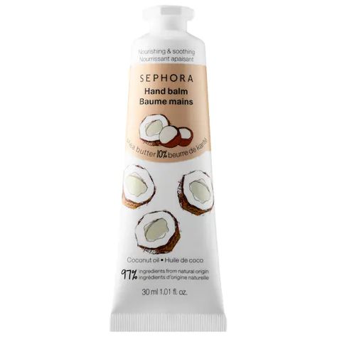 Hand Balm with Shea Butter - SEPHORA COLLECTION | Sephora Coconut Hand Cream, Products Hygiene, Cute Lipstick, Healthy Book, Coconut Dream, Shea Butter Hand Cream, Hand Balm, Coconut Oil For Skin, Sephora Beauty