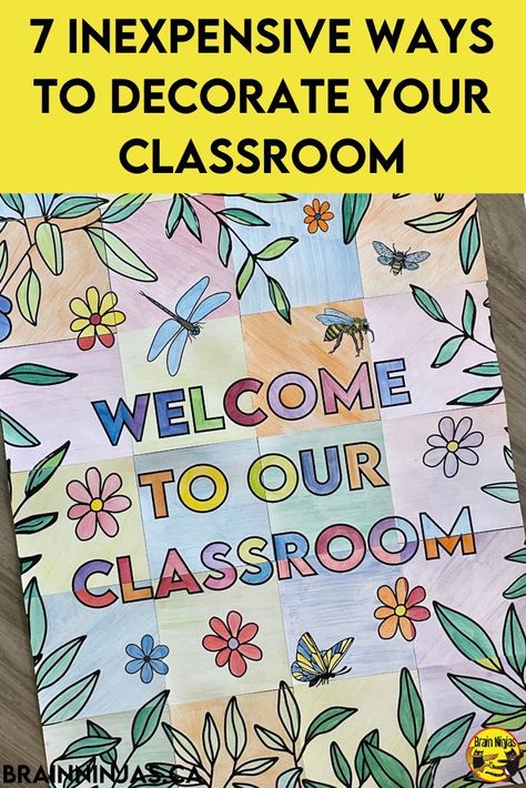 Are you looking for ways to decorate your classroom that don't break the bank? We've put together some tried and true ideas that you can use for any age. You don't need to spend all your own money to fund your classroom. It is possible to have a great-looking classroom on a teacher's budget. Come to learn how to save and still have an engaging decor scheme. Welcome To My Classroom, Classroom Community Activities, Classroom Welcome, Senses Activities, Poetry Activities, 4 Grade, Classroom Tips, Every Child Matters, Community Activities