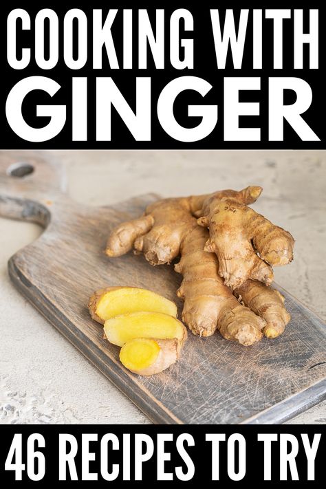 Ginger Recipes Dinner, Ginger Root Recipes, Recipes With Ginger, Ginger Desserts, Ginger Uses, Garlic Ginger Chicken, Cooking With Ginger, Homemade Garden, Ginger Smoothie