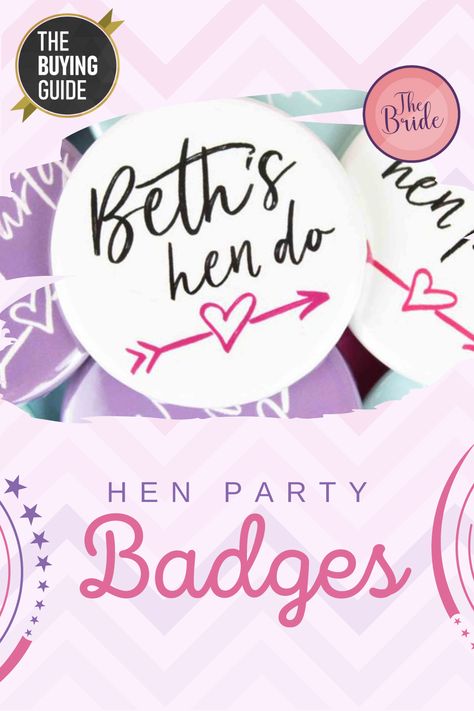 Hen do badges are a super easy way of bringing a group together, especially if you head out and about! 🙂 See our buying guide on hen party badges here #hendo #henparty #henaccessories #henpartyaccessories #hendoaccessories Hen Party Sash, Hen Party Badges, Bachelorette Party Accessories, Rose Gold Bride, Hen Party Favours, Hen Party Bags, Hen Party Accessories, Rustic Bride, Brides With Tattoos