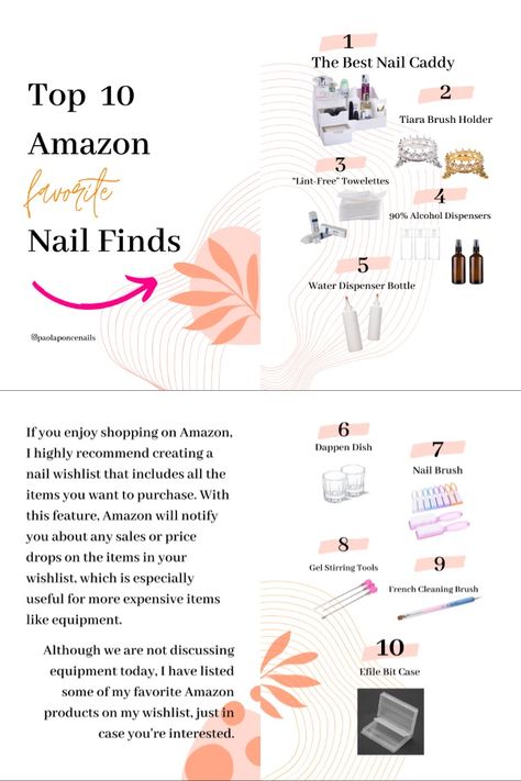 Find my personal top ten amazon finds for the professional nail artist Amazon Must Haves Nail Tech, Things You Need As A Nail Tech, Beginner Nail Tech Essentials, Tips For Nail Techs, Nail Tech Essentials, Everything You Need To Be A Nail Tech, Nail Station, Tech Essentials, Amazon Favorites