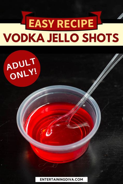 How To Make Vodka Jello Shots | Food  Drink Hello Shots Recipes Vodka, How To Make Jello Shots With Vodka, Vodka Jello Shot Recipes, Jello Shot Recipes Vodka, Vodka Jello Shots Recipe, Easy Jello Shot Recipes, Jello Shots With Vodka, Vodka Jelly Shots, Dinner Recipes Party