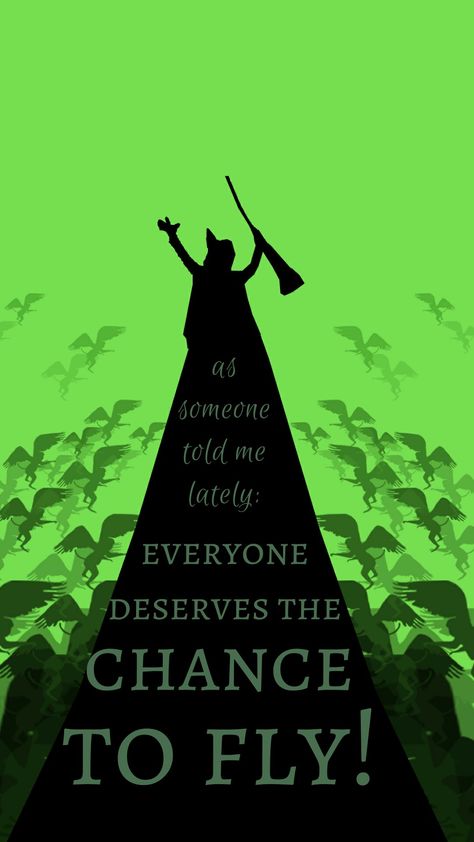 Defying Gravity Wallpaper, Wicked Iphone Aesthetic, Wicked Screensaver, Wicked Quotes Musical, Wicked Musical Wallpaper, Wicked Decorations, Wicked Background, Wicked Defying Gravity, Wicked Merch