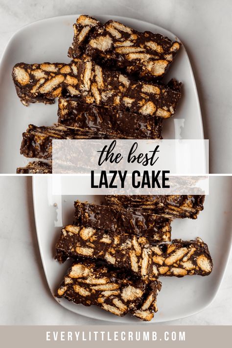 No Bake Chocolate Biscuit Cake, Healthy Lazy Cake, Easiest Baking Recipes, Easy Cake Box Recipes, Easiest Cake Recipes, Fishing Desserts, Fast Cake Recipes, Easy Fast Dessert Recipes, Lazy Cake Recipe