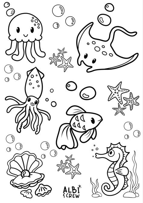 Free colouring page to download to keep your kids busy at the weekend Stingray Coloring Page, Under The Sea Colouring Page, Ocean Colouring Pages, Under The Sea Colouring, Ocean Coloring Pages For Kids, Under The Sea Craft, Under The Sea Coloring Pages, Sea Animals Coloring Pages, Sea Coloring Pages