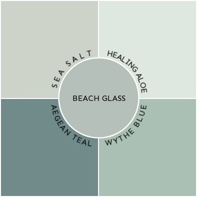 Sea Glass Green Paint, Bm Antique Glass Paint, Sea Glass Paint Colors Benjamin Moore, Sea Star Paint Color, Bm Sea Glass Paint, Beach Glass Sherwin Williams, Bm Beach Glass Bedroom, Beach Glass Benjamin Moore Exterior, Beach Glass Vs Sea Salt