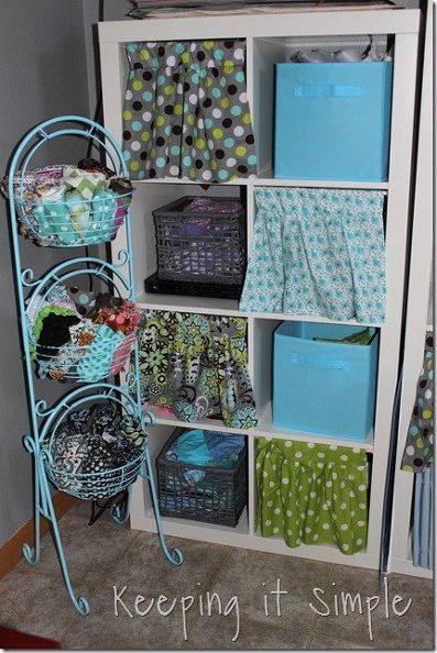 curtains for cube book shelf diy, craft rooms, diy, home decor, shelving ideas, window treatments Disney Shower Curtain, Repurpose Diy, Ikea Kallax Shelf, Diy Organizing, Wicker House, Patio Art, Shelf Diy, Hanging Beds, House Trim