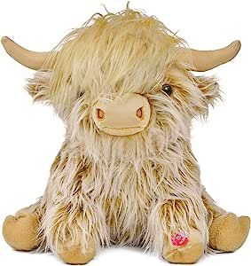 #HighlandCowToy #StuffedCow #PlushHighlandCow #CuteCuddlyCow #ScottishCattleToy #SoftToy #HighlandCattleGift #AdorableCow #CowLovers #CowCollectibles Ginger Cow, Cow Stuffed Animal, Cow Plush, Cow Toys, Farm Toys, Ear Tag, Cute Cows, Girls Gift, Highland Cow