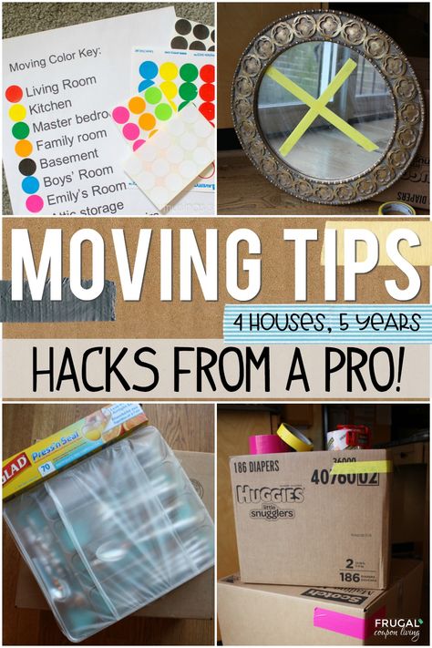 Moving out for the first time? Tried and true mover? Whichever your position, these tried and true Moving Out Hacks, Tips & Ideas will have you set for your next relocation. Staging Tips, Packing Boxes, Hacks and Tricks to make your new home relocation flawless. #FrugalCouponLiving #moving #movinghacks #movingtips #hacksandtips #homestaging #relocation #packingtips #packing #movingout #newhome #move #packinghacks #hacks #tips Moving House Packing, Moving Organisation, Diy Moving, Moving House Tips, Moving Hacks, Moving Hacks Packing, Moving Color, Moving Help, Packing Hacks