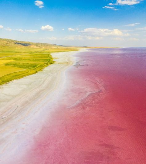 LAKE TUZ (PINK, SALT LAKE) NEAR CAPPADOCIA IN TURKEY - Journey Era Turkish Nature, Great Salt Lake, Turkey Salt Pools, Salt Lake Cappadocia, Turkey Nature, Rose Valley Cappadocia, Turkey Country Photography, Lake Salda Turkey, Salt Lake Turkey Ankara