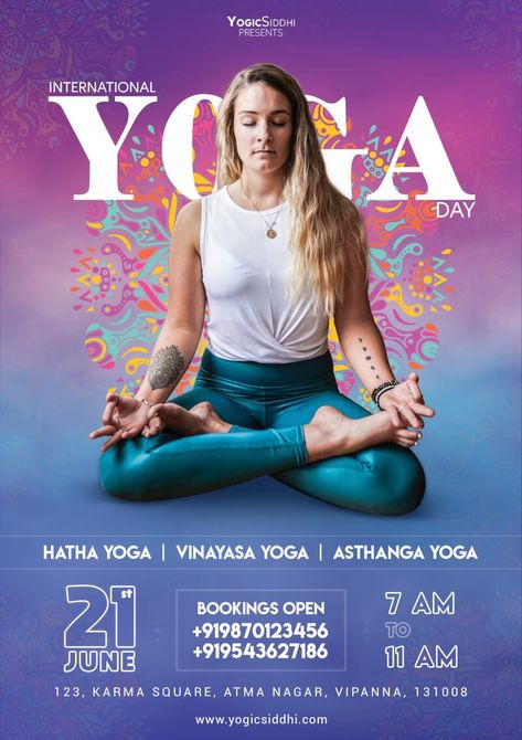 Yoga Today – Free PSD Flyer Template Yoga Creative Design, Yoga Banner Design Ideas, Yoga Flyers Ideas, Yoga Banner Design, Yoga Advertising Ideas, Yoga Poster Design Graphics, Yoga Ads, Yoga Graphic Design, Yoga Poster Design