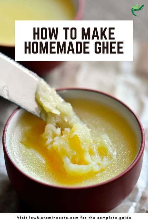 We've listed a number of ways you can use ghee in this guide, as well as a list of ingredients you can substitute for ghee in your recipes, so feel free to give it a try in your next meal. Plus, some of the health advantages of ghee and some brief instructions for making it at home. Make Ghee At Home, High Histamine Foods, Low Histamine Foods, Ghee Recipe, Making Ghee, Bread Substitute, Low Histamine Diet, Egg Replacement, Healthy Substitutions