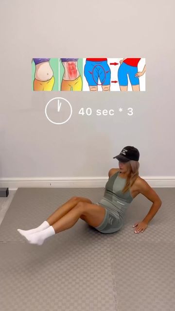 #1 Weightloss Community on Instagram Thigh Fat, Thigh Exercises, Trening Abs, Trening Pilates, Legs Workout, Belly Workout, Fitness Workout For Women, Flat Belly Workout, Stomach Workout