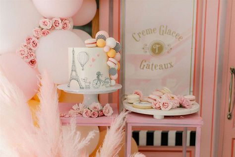 Christina Anstead Celebrates Daughter's 10th Birthday amid Split Parisian Tea Party, Christina Anstead, Party Mood Board, Parisian Party, Flip Or Flop, Happy 10th Birthday, Girly Party, Daughter's Birthday, Kid Party Ideas