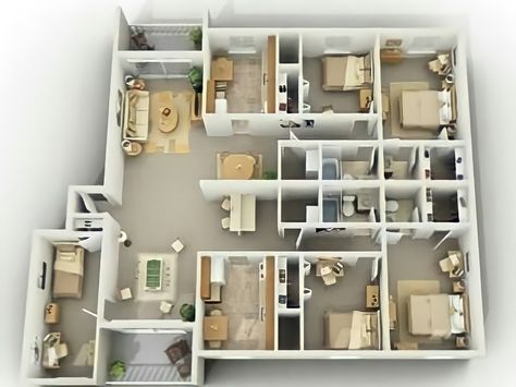 Kpop Dorm Layout, Apartment Layout 5 Bedroom, Kpop Dorm Room Shifting, 5 Bed Apartment Floor Plan, Korean Apartment Layout, Dorm Layout Floor Plans Kpop, Traditional Korean House Floor Plan, 4 Bhk Apartment Floor Plan, 5 Bhk Apartment Plan