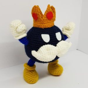 Bob Omb Crochet Pattern, Super Mario Free Crochet Pattern, Super Mario Crochet Patterns Free, Crochet Mario Characters, Mario Crochet Pattern Free, Super Mario Crochet, Cartoon Crochet Patterns, Crochet Games, Crochet Mario