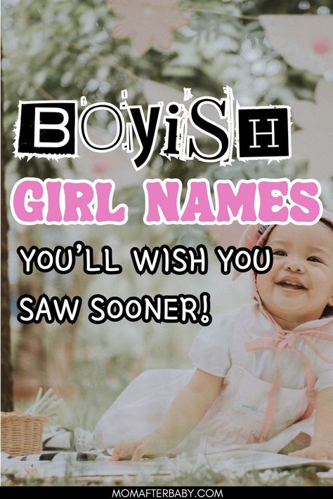 Whether you're looking for popular gender neutral names or powerful feminine names — we've got over 100 baby names for your baby girl to choose from! Preparing for baby means choosing a name, so take a look at our long list of baby girl name ideas.I Boyish Girl Names, Neutral Baby Names, Gender Neutral Baby Names, Neutral Names, Names With Nicknames, Powerful Feminine, Boyish Girl, Feminine Names, Powerful Names