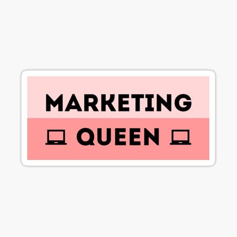 Are you a marketing queen? Do you understand all things social media, SEO, HubSpot, Google Analytics, and more? Treat yourself. Get a sticker or a shirt to own your title. You deserve it. • Millions of unique designs by independent artists. Find your thing. Digital Marketing Wallpaper, Women In Marketing, Social Media Stickers, Marketing Stickers Ideas, Marketing Wallpaper, Marketing Major, Sticker Marketing, Stickers Business, Marketing Stickers