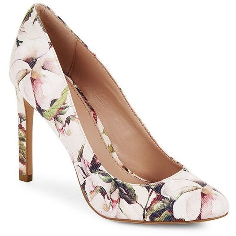 BCBGeneration Leigh Floral Textured Stiletto Pumps (86 BAM) ❤ liked on Polyvore featuring shoes, pumps, heels, heel pump, floral-print shoes, slip-on shoes, high heel stilettos and floral print pumps Floral High Heels, Lined Shoes, Floral Print Shoes, Floral Pumps, Pattern Shoes, Flower Shoes, Crazy Cakes, Slip On Pumps, Round Toe Shoes