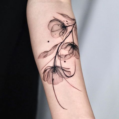 SIXTEN on Instagram: “x-ray flower” Abstract Flower Tattoos, Pink Tattoo, Ankle Tattoos For Women, Flower Tattoo Back, Tattoo Project, Spine Tattoos, Elegant Tattoos, Hip Tattoo, Feminine Tattoos