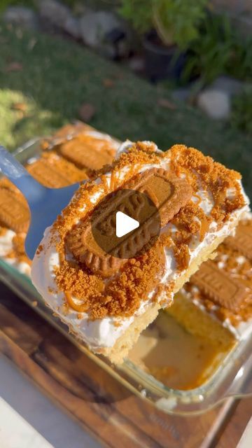 Belinda Gonzalez | Mexican Food on Instagram: "Let’s make biscoff tres leches cake!! It’s a new family favorite for sure! 🥰😍  My recipe: For the Cake: * 1 cup all-purpose flour * 1 ½ teaspoons baking powder * ¼ teaspoon salt * 5 large eggs, separated * 1 cup granulated sugar, divided (¾ cup for yolks, ¼ cup for whites) * ⅓ cup whole milk * 1 teaspoon vanilla For the Milk Soak: * 1 cup whole milk * 1/2 can sweetened condensed milk * 1 can evaporated milk * 1/2 cup Biscoff spread (melted until smooth * For the Topping: * 1 ½ cups heavy whipping cream * 3 tablespoons powdered sugar * 1 teaspoon vanilla * 1 cup Biscoff cookie crumbs * Extra Biscoff spread, warmed (optional, for drizzling)  Directions: In a bowl, sift together the flour, baking powder, and salt. • In a large bowl, beat the eg Biscoff Tres Leches Cake, Biscoff Tres Leches, Leches Cake, Biscoff Spread, Biscoff Cookies, Tres Leches Cake, Tres Leches, Whipping Cream, Cookie Crumbs