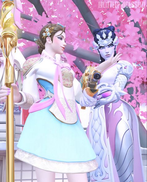 Mercy And Widowmaker, Mercy Widowmaker, Amelie Lacroix, Overwatch Icons, Overwatch Game, Overwatch Mercy, Overwatch Widowmaker, Overwatch Wallpapers, Mercy Overwatch