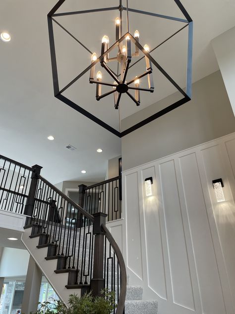 Front Entry Chandelier, Lighting Fixtures Entryway, Entryway With Chandelier, Modern Entryway Chandelier Foyers, House Entrance Ideas Entryway Front Entry Light Fixtures, Home Entrance Chandelier, Entryway Ideas High Ceiling, Grand Chandelier Foyers, Entry Way Light Fixtures Modern