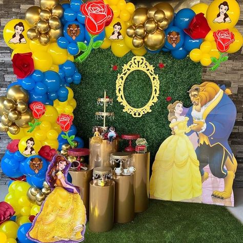 Beauty And The Beast Theme, Garland Arch, Princess Belle, Disney Beauty And The Beast, Arch Kit, Mesa Az, Baby Shower Party, Balloon Garland, Foil Balloons