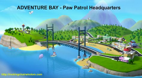 It is a perfect day in Adventure Bay. That is about to change. But never fear, the Paw Patrol is near and no job is too big and no pup is too small to help. Adventure Bay Paw Patrol, Paw Patrol Videos, Paw Patrol Books, Lego Birthday Invitations, Paw Patrol Birthday Decorations, Paw Patrol Rocky, Toy Car Garage, Lincoln Loud, Lookout Tower