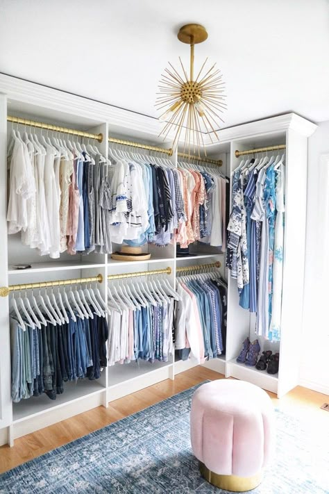 Diy Kast, A Walk In Closet, Master Closet Design, Organized Closet, Walking Closet, Dream Closet Design, Beautiful Closets, Closet Design Layout, Walk In Closet Design