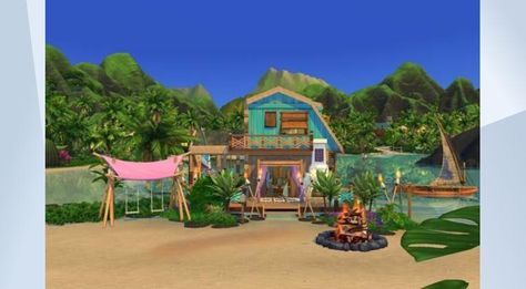 Sulani Builds Sims 4, Sims 4 Sulani Farm, The Sims 4 Sulani Houses, Sims 4 Sulani Beach House, Sims 4 Sulani Rental, Kids Survival Skills, Jungle Adventure, Sims 4 Game Mods, Sims Building