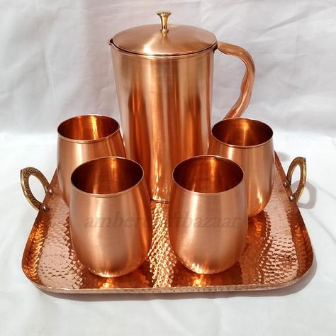 Check out this item in my Etsy shop https://www.etsy.com/in-en/listing/875950143/unique-luxury-design-drinking-water Copper Drinkware, Yoga Health Benefits, Antique Kitchen Decor, Live Drawing, Copper Water Bottle, Copper Jug, Copper Utensils, Copper Tray, Copper Cookware